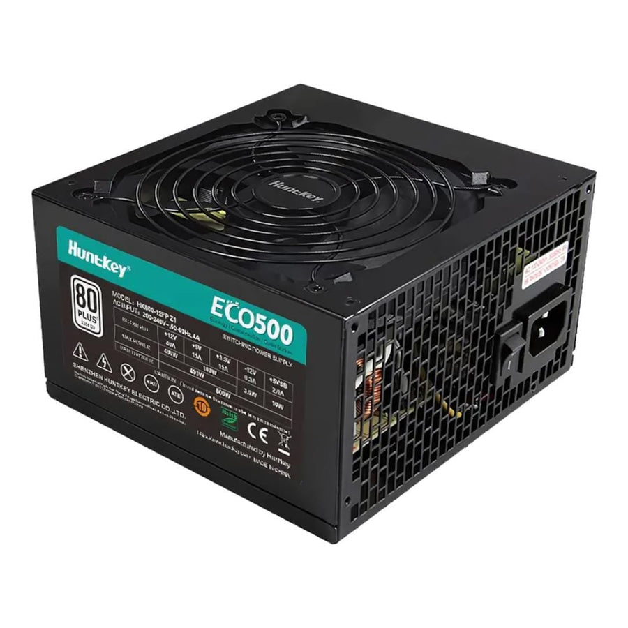 Huntkey ECO500 500W 80 Plus White Power Supply P28-600120001R
