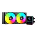 PCBuilder Blizzard Frost 240mm AIO ARGB Liquid CPU Cooler Black PCB-LC-BLIZZARD-240