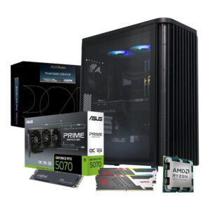 PCBuilder MICHELANGELO Creator Workstation PC - AMD Ryzen 9 9900X 1TB SSD 32GB RAM RTX 5070 Win 11 Home