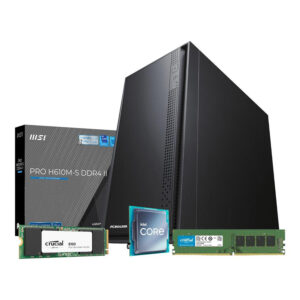 PCBuilder Office Master Desktop PC – Intel Core i3-14100 480GB SSD 8GB RAM Win 11 Pro