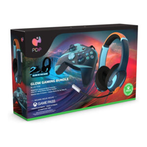 PDP Rematch Controller and Airlite Wired Headset Gaming Bundle Blue PDP-049-026-BTB