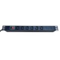 PDU 19 1U 6 Way 10A IEC Outlet With On/Off Switch PDU6-IEC