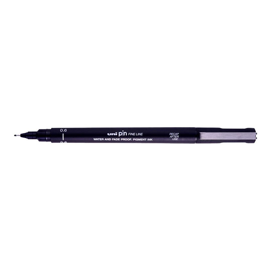 Uni-Ball PIN 0.6(S) Drawing Pen - Black 12-pack PIN-06-BLK