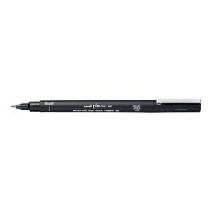 Uni-Ball PINBR-200(S) Drawing Brush Pen - Black 12-pack PINBR-BLK