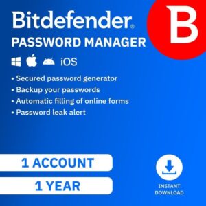 Bitdefender Password Manager 1 Device 1-Year Subscription Download
