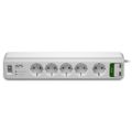 APC Surge Protector 6 AC outlets White PM5U-GR