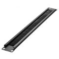 Connect 1U Brush Panel Black PP1UBMB