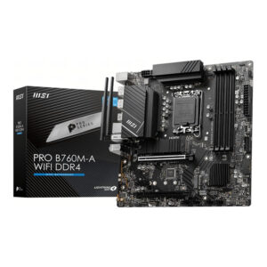 MSI Pro B760M-A Wi-Fi DDR4 Intel LGA 1700 micro ATX Motherboard
