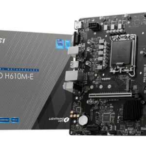 MSI Pro H610M-E DDR5 Intel LGA 1700 micro ATX Motherboard
