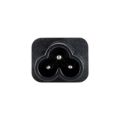 LinkQnet IEC C13 Female to Clover C6 Male Adapter PWR-C13F-C6M-LQ