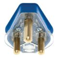 LinkQnet 3 Prong Dedicated Plug Top Blue PWR-D-B-PLUG