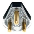 LinkQnet 3 Prong Dedicated Plug Top Black PWR-D-BLA-PLUG