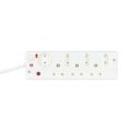 LinkQnet P-07A 7-port Surge Protection Multi-Plug with Switch PWR-MP-7-SURGE