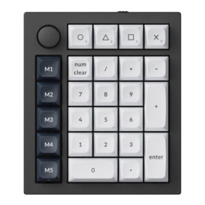 KeyChron Q0 Max QMK Wireless Custom Number Pad – Carbon Black Q0M-M4