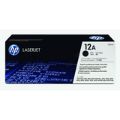HP 12A Black Toner Cartridge 2,000 Pages Original Q2612A Single-pack