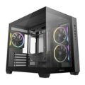 DeepCool CG330 3F Panoramic Dual-Chamber Micro-ATX Gaming PC Case R-CG330-BKNGM3-G