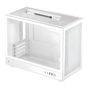 DeepCool CH160 PLUS Pixel Bits Micro-ATX Mini-Tower Desktop – White R-CH160-WHNGM0-G