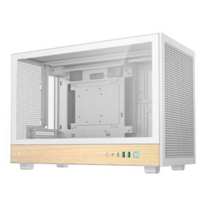 DeepCool CH260 Wood Micro-ATX Gaming PC Case White R-CH260-WHNWM0-G-1
