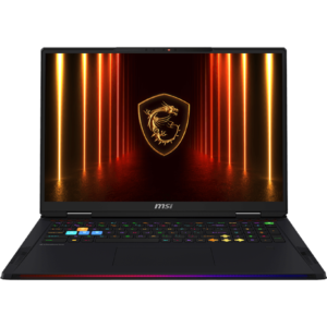 RAIDER 18 HX AI A2XWIG-265ZA / INTEL CORE ULTRA 9 285HX / DDR 5 64GB 6400MHz (2x 32GB) / 2TB NVME PCIE SSD (1x 2TB) / RTX 5080 GDDR7 16GB / 18″ UHD+ (3840*2400) 120Hz MINILED / WINDOWS 11 HOME/ TITAN GAMING BACKPACK / CORE BLACK / 2 YEAR WARRANTY