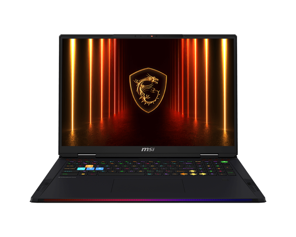 RAIDER 18 HX AI A2XWIG-265ZA / INTEL CORE ULTRA 9 285HX / DDR 5 64GB 6400MHz (2x 32GB) / 2TB NVME PCIE SSD (1x 2TB) / RTX 5080 GDDR7 16GB / 18″ UHD+ (3840*2400) 120Hz MINILED / WINDOWS 11 HOME/ TITAN GAMING BACKPACK / CORE BLACK / 2 YEAR WARRANTY
