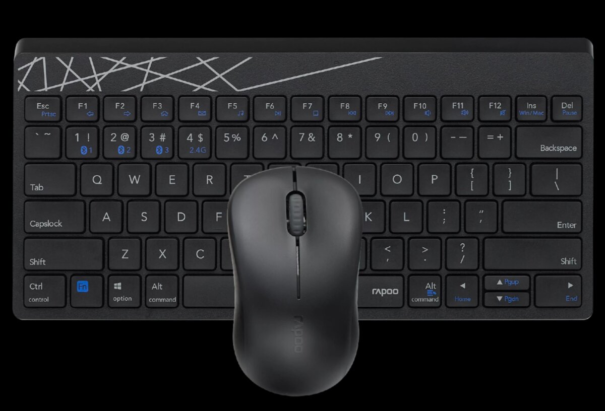 8000GT – Multi-mode wireless keyboard and mouse combo – Mini