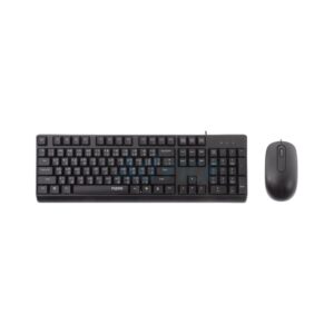 Rapoo X130PRO USB Wired Optical Keyboard and Mouse Combo Black