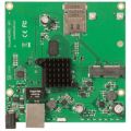 MikroTik RouterBOARD M11G with 1 Gigabit LAN MiniPCI-e Sim Slot PoE in and RouterOS L4 wired router Black Green Grey RBM11G