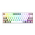 Redragon K617 FIZZ 60 Wired RGB Gaming Keyboard White and Grey RD-K617-RGB-WG