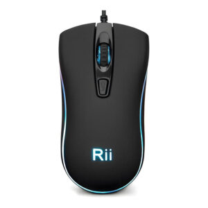 RII RM105 RGB Wired Mouse Black