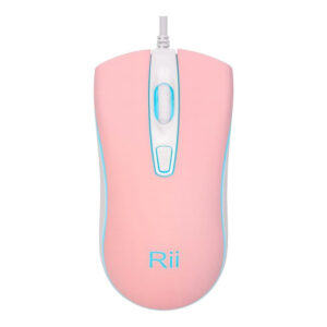 RII RM105 RGB Wired Mouse Pink
