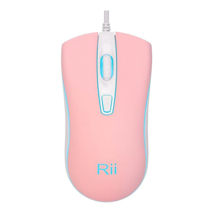 RII RM105 RGB Wired Mouse Pink