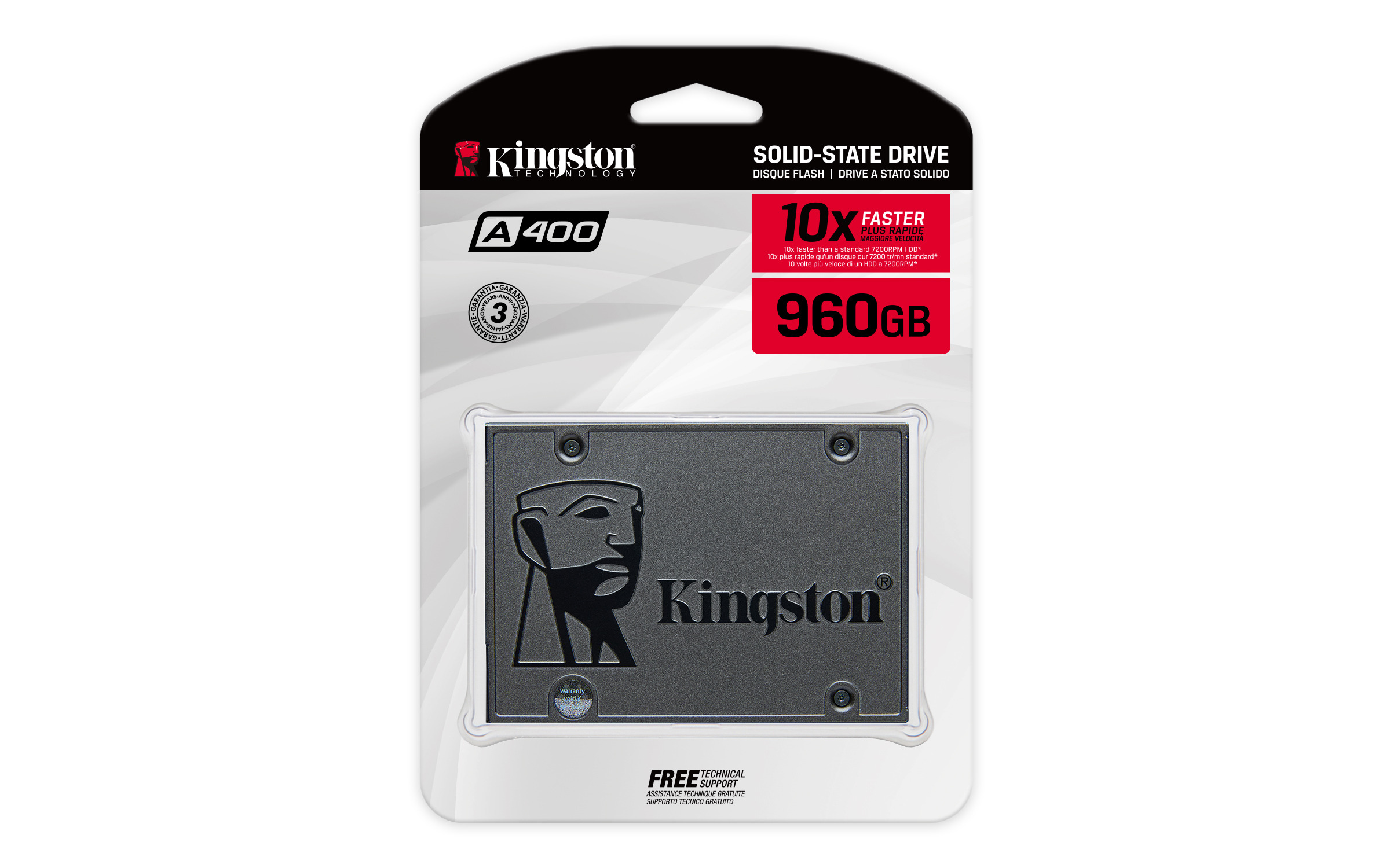 Kingston A400 2.5-inch 960GB Serial ATA III TLC Internal SSD SA400S37/960G - Image 3