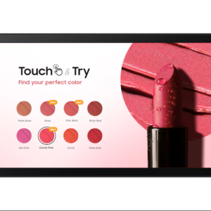 SAMSUNG 13″ TOUCH DISPLAY – FULL HD  16/7 USAGE  300NIT BRIGHTNESS  SOC MEDIA PLAYER: SSSP 6