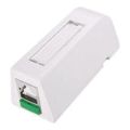 Molex Single Port Synergy DataGate and PowerCat 6A STP Surface Mount Box White SBX-00009-02