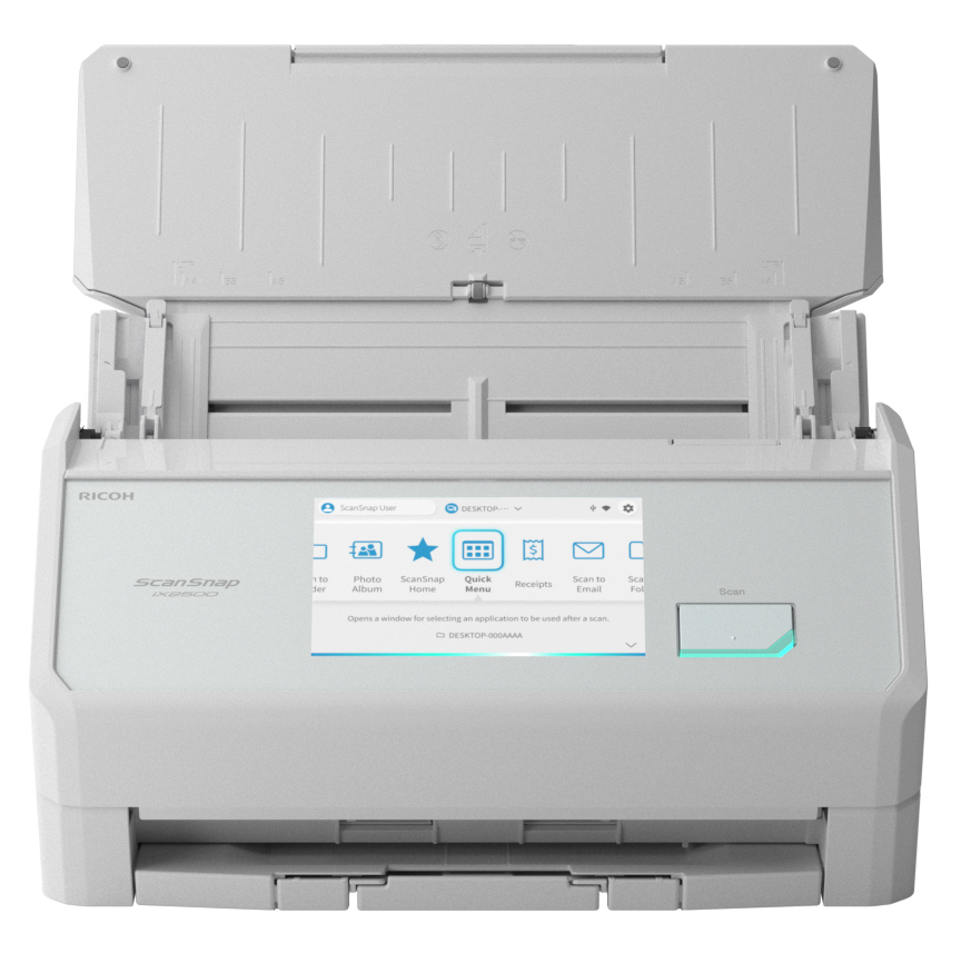 Ricoh ScanSnap iX2500 45ppm/90ipm A4 Duplex ADF Touchscreen Wi-Fi 6 Bluetooth 5.2 USB 3.2 LED Desktop Scanner (White) - Image 2