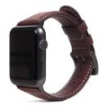SLG D6 Italian Minerva Box 40mm Leather Strap for Apple Watch - Brown SD-D6M-S-AW40-BR