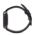 SLG D6 Italian Minerva 44mm Leather Strap for Apple Watch Black SD-D6M-S-AW44-BK