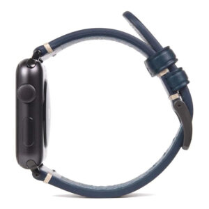 SLG D7 Italian Buttero 44mm Leather Strap for Apple Watch Blue SD-D7B-S-AW44-BL