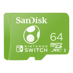 SanDisk Nintendo Licensed 64GB MicroSDXC UHS-I Memory Card – Yoshi Edition SDSQXAO-064G-GN6ZN