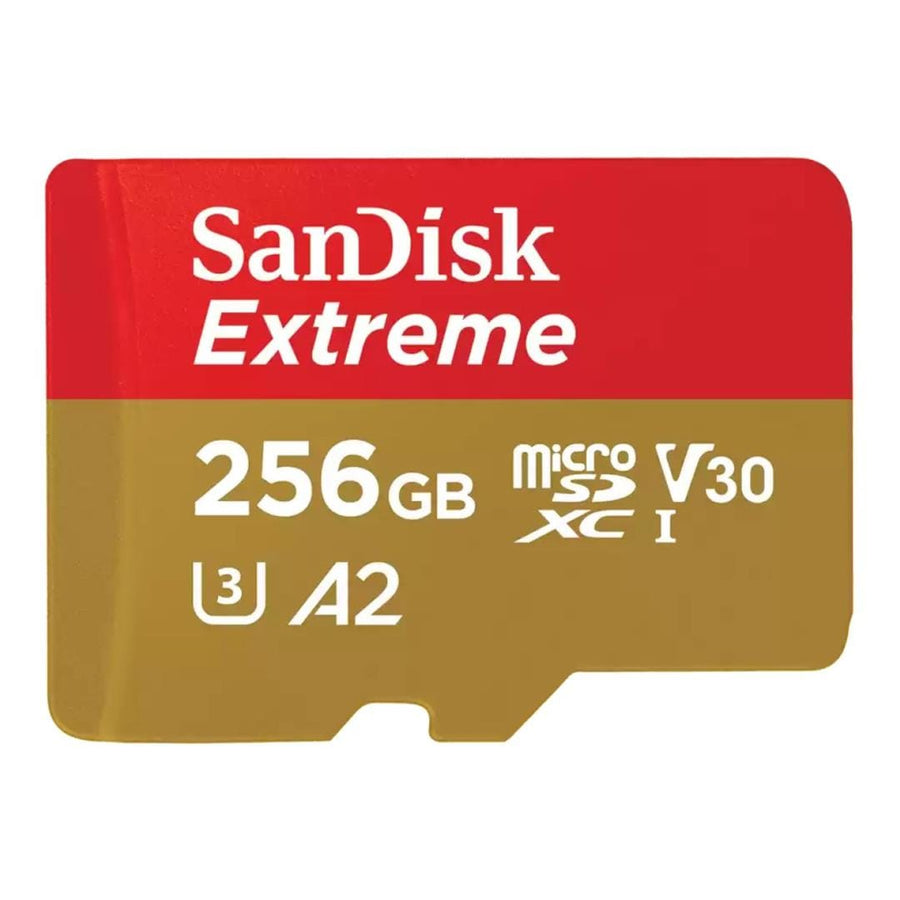 SanDisk Extreme 256GB microSDXC UHS-I Memory Card SDSQXAV-256G-GN6MN