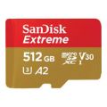 SanDisk Extreme 512GB microSDXC Memory Card SDSQXAV-512G-IN6MS