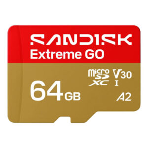 SanDisk Extreme GO 64GB microSD Memory Card SDSQXGN-064G-GN6MN