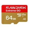 SanDisk Extreme GO 64GB microSD Memory Card SDSQXGN-064G-GN6MN