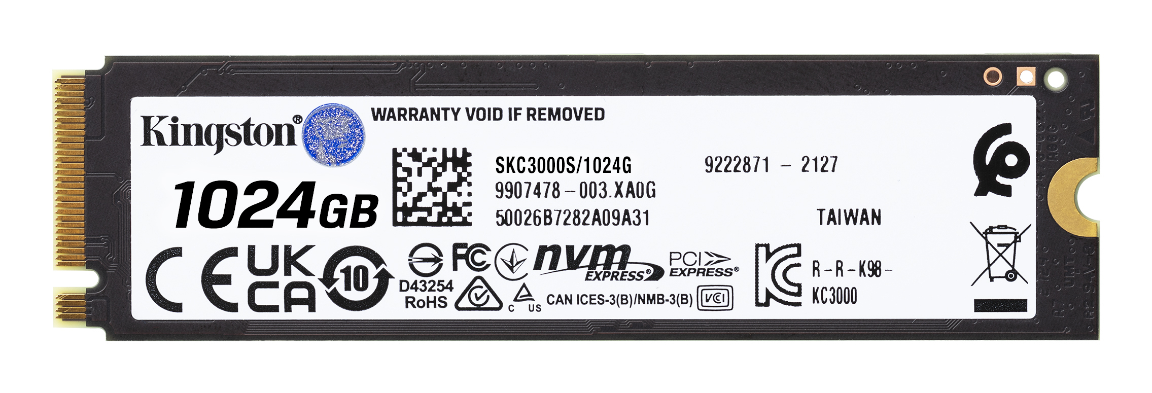Kingston KC3000 1TB M.2 2280 NVMe Internal SSD SKC3000S/1024G - Image 2