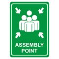 Parrot Green Assembly Point Symbolic Sign Printed on White ACP 297x210mm SN4116