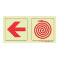 Parrot F17 Photoluminescent 190mm Safety Sign SNP19F17