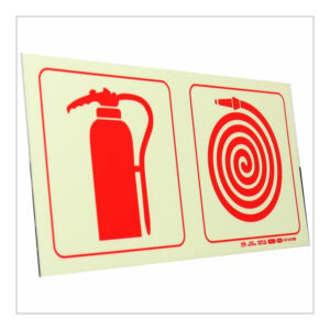 Parrot 190mm F22 Fire Extinguisher Fire Hose Reel Photoluminescent Safety Sign SNP19F22