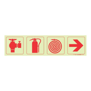 Parrot F3 Photoluminescent 190mm Safety Sign SNP19F3