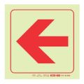 Parrot 190mm F37 Arrow Left Photoluminescent Safety Sign SNP19F37