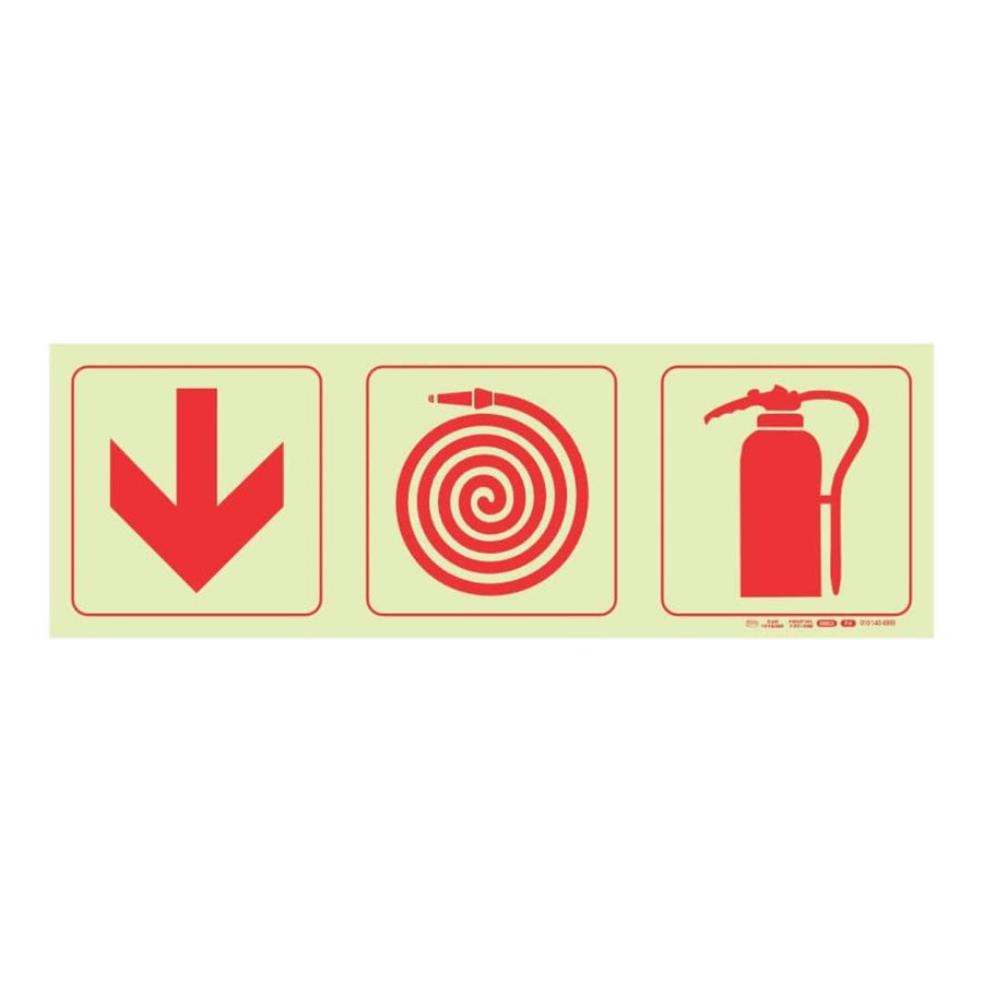 Parrot F4 Photoluminescent 190mm Safety Sign SNP19F4